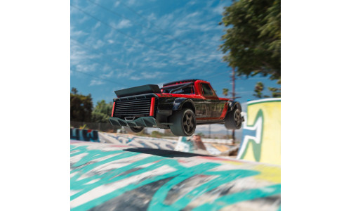 Arrma Infraction Grom 3S 1/12 scale ARA2315ST1 showcasing bold graphics, responsive handling and compact street-machine proportions