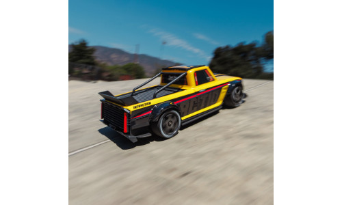 Arrma Infraction Grom 3S 1/12 scale ARA2315ST2 showcasing bold graphics, responsive handling and compact street-machine proportions