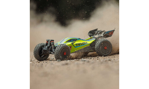 Arrma TYPHON 223S DSC 4X4 RTR Brushless Buggy - Yellow ARA4306V4T2 Action