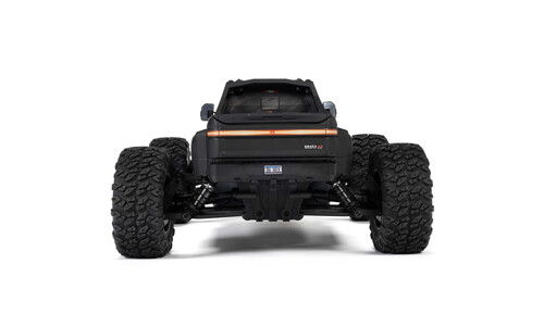 Arrma Big Rock Crew Cab Monster Truck, Black ARA4312V4T1 Rear