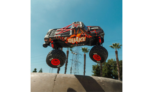 Arrma ARA4437T1 Quake 4S Black Red with durable construction, bold graphics and rugged off-road capability
