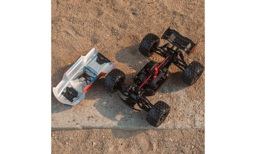 ARA8608V6T4 – brushless speed truck with Firma 2050Kv motor, 150A ESC, and steel gear servo