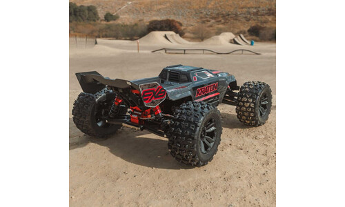 Arrma ARA8708V6T1 1/8 Kraton 6S EXB 4X4 RTR Brushless Speed Truck - Black Clipless Body Design