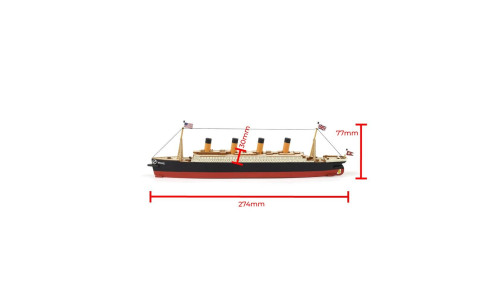 Artesania 1/1000 Titanic 17003# featuring detailed hull lines and easy‑build wooden kit components