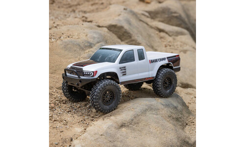 Axial SCX24 Base Camp - White AXI-1219T1 Action