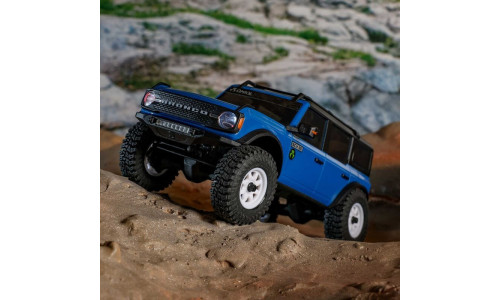 Axial SCX30 Ford Bronco Blue – 1/30 scale brushed RTR crawler with Mickey Thompson Baja Boss tires