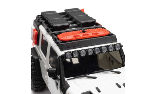 Axial SCX30 1/30 Jeep Wrangler JLU White RTR rock crawler with detailed wheels, suspension and bodywork