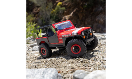 Axial 1/30 Jeep CJ-7 GenRight crawler AXI-3273T1 offering durable construction, scale realism and compact RC capability