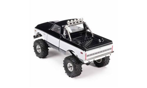 Axial 1/24 SCX24 Chevy C10 RTR black model (AXI-3408T1) with classic pickup design and off-road crawler capability