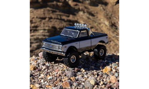 Axial AXI-3408T1 1/24 SCX24 1967-1972 Chevrolet C10 RTR in black featuring detailed scale body and 4WD crawler chassis