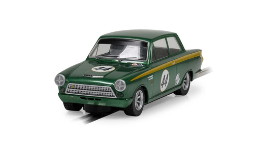 Scalextric Ford Lotus Cortina - Goodwood 2023 - Andrew Jordan & David Dickenson C4540 Front-Left