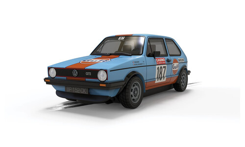 Scalextric Volkswagen Golf - Gulf Edition C4609 Front-Left