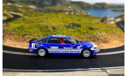 Scalextric 1/32 Rover SD1 BTCC 1984 slot car (C4634) capturing Andy Rouse’s iconic race car with authentic exterior detailing