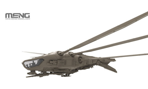 Meng Dune Harkonnen Ornithopter 1/72 model kit offering display-ready finish potential and authentic sci-fi aircraft aesthetics