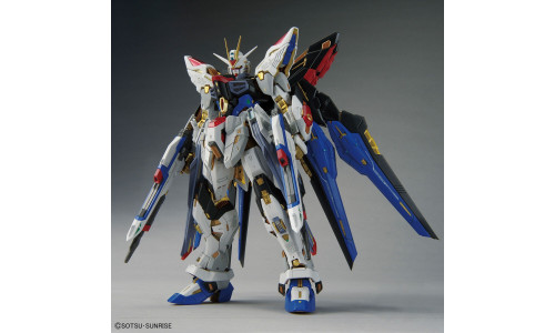 Bandai MGEX Strike Freedom Gundam 1/100 Model Kit (5063368) with premium detailing and advanced inner frame