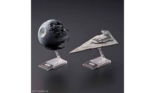 Bandai Star Wars model kit – Death Star II and Star Destroyer