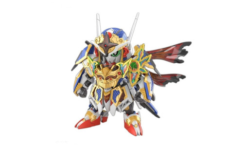 Bandai SDW Heroes Onmitsu Gundam Aerial standing pose with detailed armor and wing parts.
