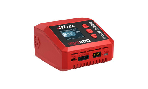 Hitec HRC44346 RDX1 200 AC/DC Smart Balance Charger - Multi-Function Charging Solution