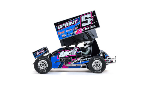 Losi 22S Sprint Car, Blue LOS-1387T1 Side
