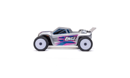 Micro-T 2S 2WD RTR Stadium Truck Losi 1/28 Scale Silver Compact Racing Mode