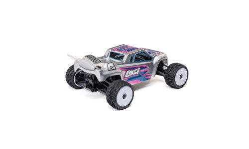 Losi 1/28 Micro-T 2S 2WD RTR Stadium Truck - Silver High-Speed RC Truck