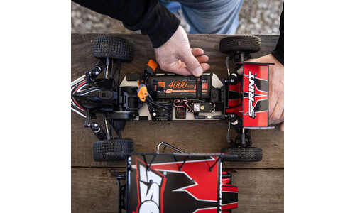 Losi 22S Sprint Car, 1/10 2WD, RTR With Battery and Charger, Red LOS-2359 Top