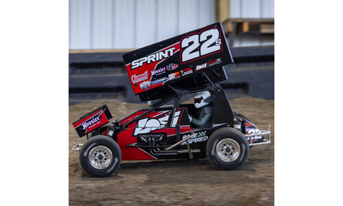 Losi 22S Sprint Car, 1/10 2WD, RTR With Battery and Charger, Red LOS-2359 Action