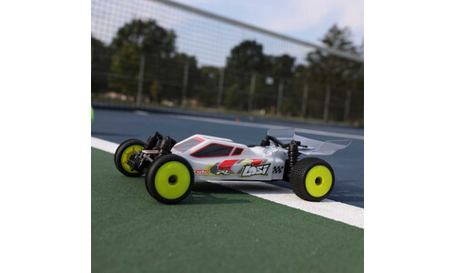 Losi 1/24 Micro-B 2S 2WD RTR Race Buggy - White TLR-Inspired RC Buggy