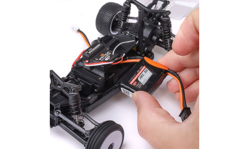 Losi 1/24 Micro-B 2WD Buggy RTR - Silver TLR-Inspired RC Buggy