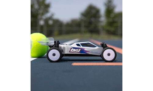 Micro-B 2WD Buggy RTR Losi 1/24 Scale Silver Compact Racing Model