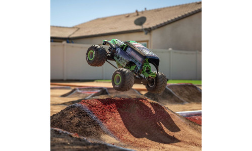 Losi LMT 2.0 1/8 Grave Digger 4X4 Brushless Monster Truck RTR Green with Spektrum DRIVE freestyle mode