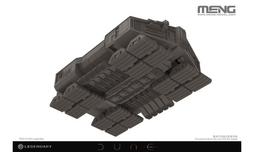 Meng SS-020 Spice Harvester model kit featuring fine mechanical surface detailing, articulated components and accurate proportions