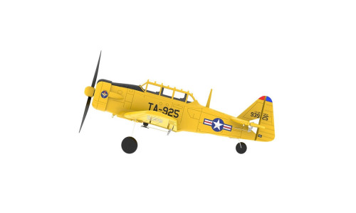 Prime RC Mini AT-6 Yellow, side view with TA-925 and USAF markings.