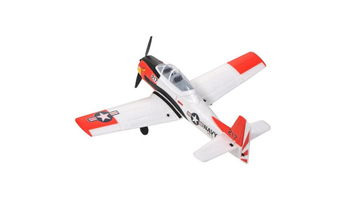 Prime RC Mini T28 Trojan Red micro RC plane with accurate T‑28 proportions, lightweight construction and ready‑to‑fly setup