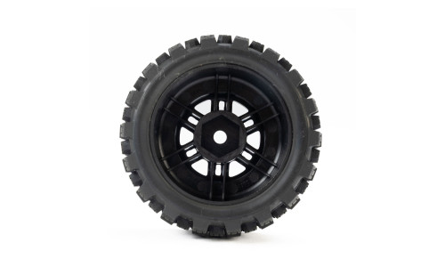 Pro-Line PRO1034010 Badlands MX tires showcasing deep off-road tread, tough rubber compound and pre-mounted 12mm wheels