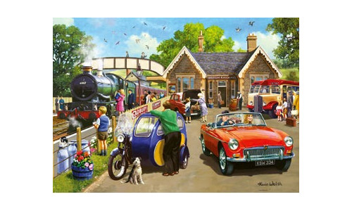 Ravensburger RB00165-2 Leisure Days No 6 Days Out 1000 piece jigsaw puzzle featuring a detailed family day out scene