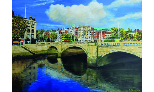 Ravensburger RB01683-0 O’Connell Bridge, Dublin 1000 piece puzzle featuring detailed artwork of the iconic Irish landmark