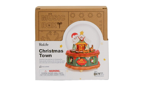 Robotime DIY Music Box Christmas Town M46