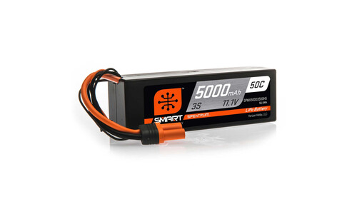 Spektrum Smart Powerstage Surface Bundle: 5000mAh 3S 50C LiPo Battery (IC5) / 100W S100 Charger SPMX-1034 Battery