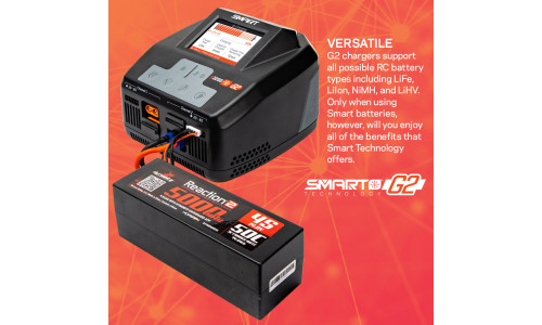 Spektrum S2200 G2 AC 2x200W Smart Battery Charger with high‑detail design and efficient charging for RC enthusiasts