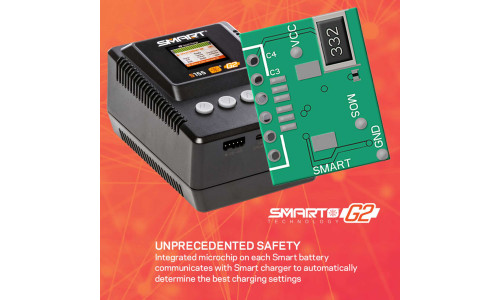 Spektrum S155 G2 Smart Charger 55W AC model (SPMXC2050AU) with intuitive interface and efficient power delivery