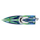 Traxxas Spartan SR 6S Brushless RC Boat 103076-4 Green-Top