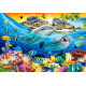 Castorland Dolphins in the Tropics puzzle – 1000 pieces of vibrant ocean life and tropical scenery