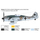 Italeri FW 190 A-7/A8 ACES plastic model kit 1490 delivering detailed WWII aviation features, quality construction and collector appeal