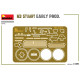 MiniArt 1/35 M3 Stuart Early model kit (35412) with clean parts, sharp panel detail and early-production features