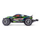 Traxxas Rustler 2WD BL-2S Stadium Truck - Green 37354-4GREEN Side