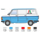 Italeri 1/24 Ford Transit model kit 3975 offering clean assembly, refined body contours and display-ready presentation