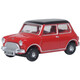 Oxford Diecast Austin Cooper Mini Tartan Red/Black 76MN012
