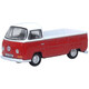 Oxford Diecast VW Bay Window Pick Up Poppy Red/White 76VW033
