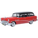 Oxford Diecast 1954 Buick Century Estate Wagon Matador Red/Carlsbad Black 87BCE54004